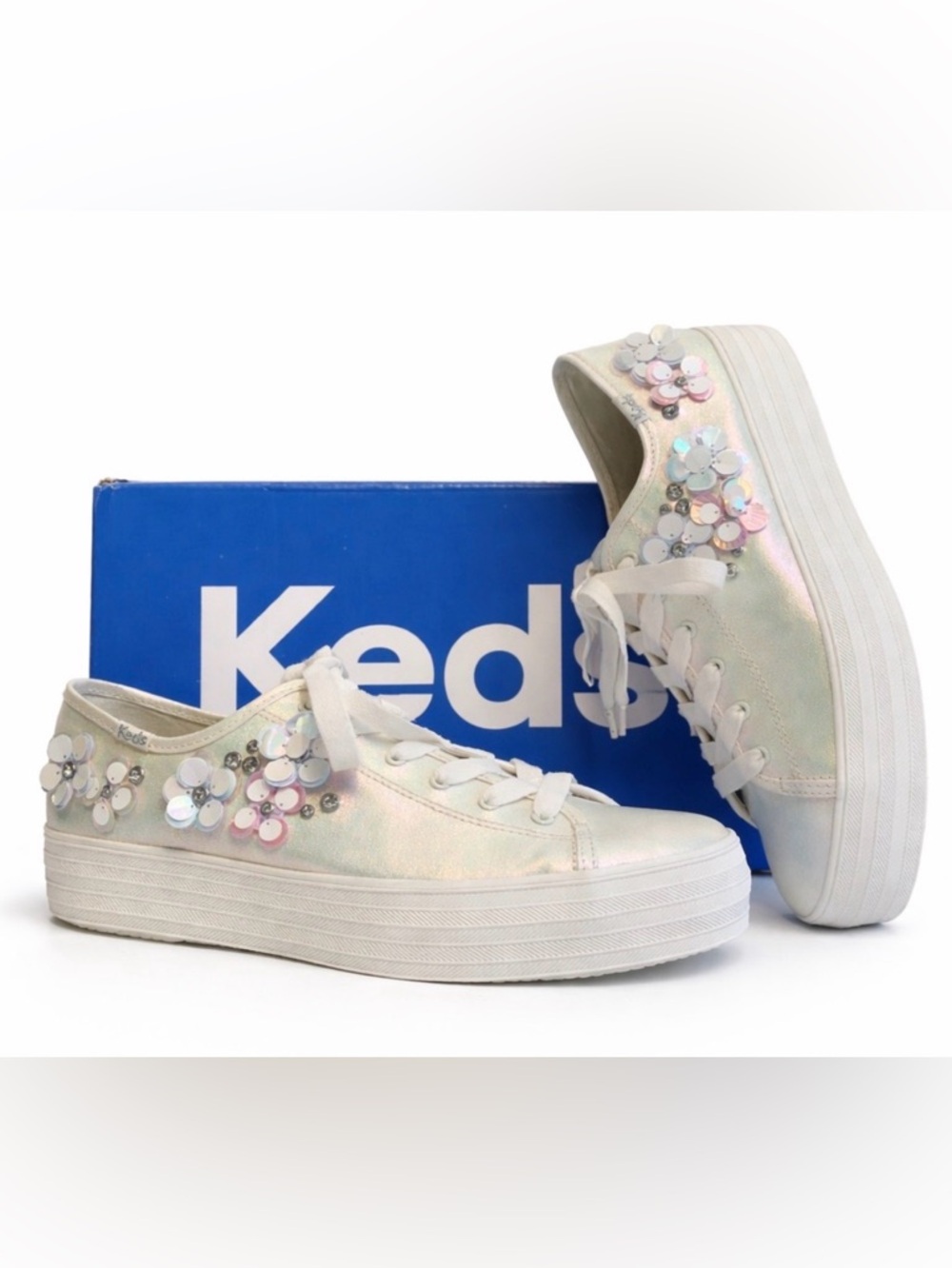 Keds • Triple Kick Canvas Platform Sneakers “Celebration”